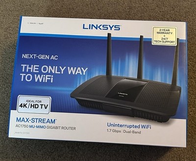 Linksys EA7300 Max-Stream AC1750 MU-MIMO Dual-Band Gigabit Router 1750Mbps