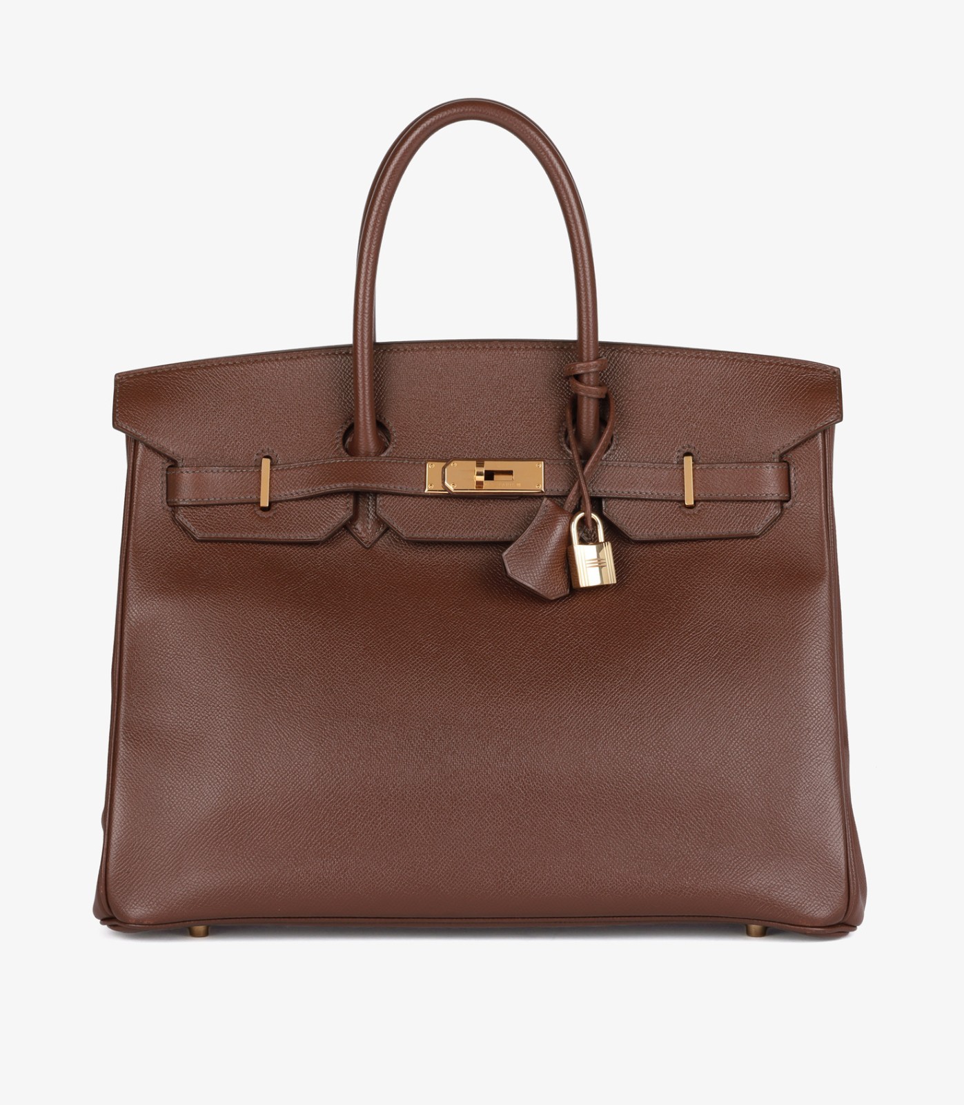 Hermès Havane Courchevel Leather Vintage Birkin 35cm Retourne