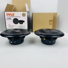 Pyle PLMR60B 6 1/2" Dual Cone Waterproof Hydra Stereo Speaker System Black 1Pair