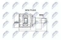 Gelenksatz Antriebswelle NTY NPW-TY-019 FüR Toyota Land Cruiser Prado FJ KZJ120