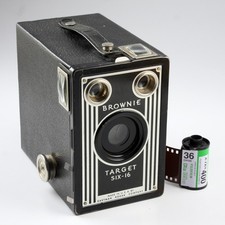Kodak Brownie Target Six-16 Box Camera - Art Deco Face - Vintage