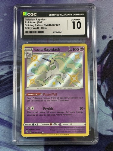 Galarian Rapidash graded CGC 10 for sale on eBay