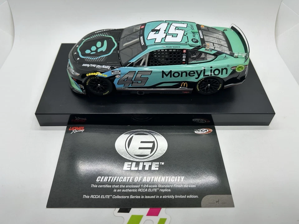 DIN #1 Tyler Reddick 2023 #45 Moneylion Jordan Elite Toyota 1 Of 114 23XI - Image 2 of 4