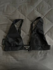 USED PRADA RE-NYLON STRAPLESS TOP 40 GOOD
