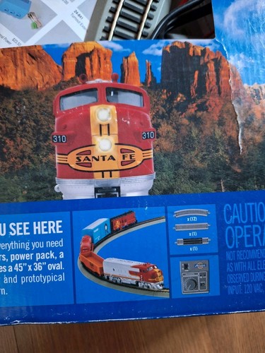 Athearn Go Scale War Bonnet CSX Train Set Complete With Extra Rails Plug- Works - Picture 21 of 24