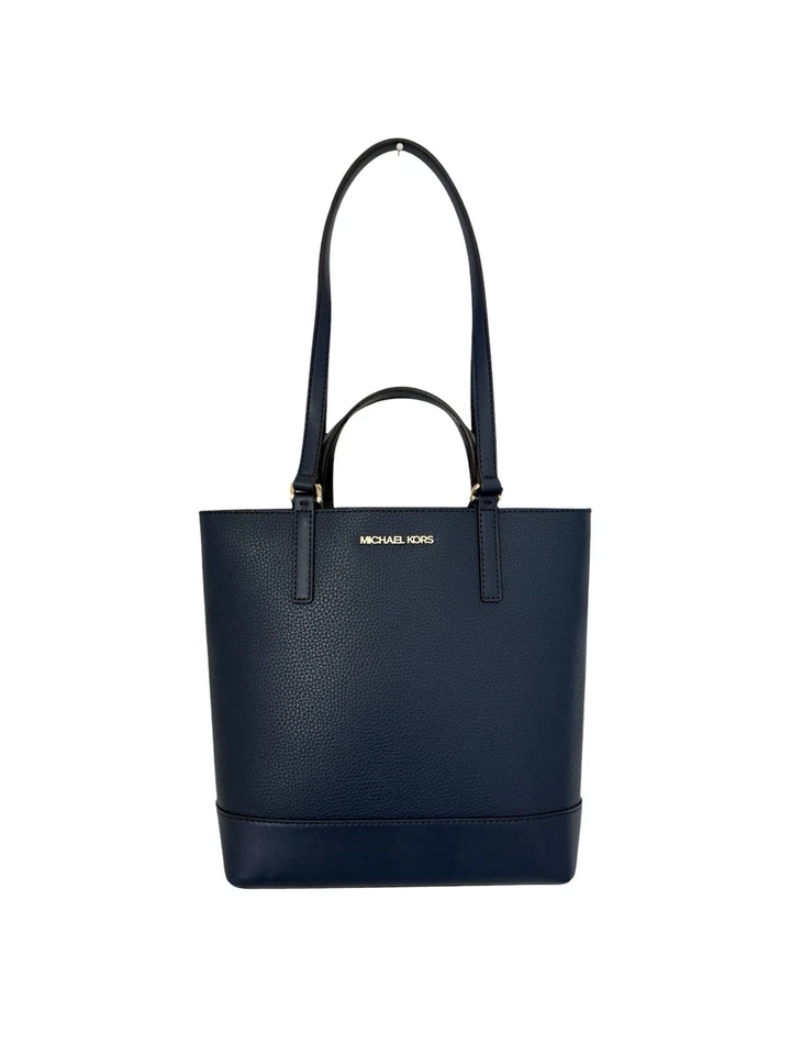 Michael Kors Tasche Shopper Geldbörse Jet Set Travel Kelli Blau Navy Leder NEU - Bild 3 von 4