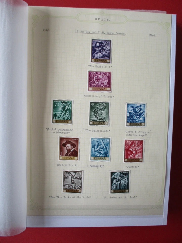 World Stamp Collection Spain Hungary Malaya Portugal Sweden India  etc Prophilia - Image 3 of 4