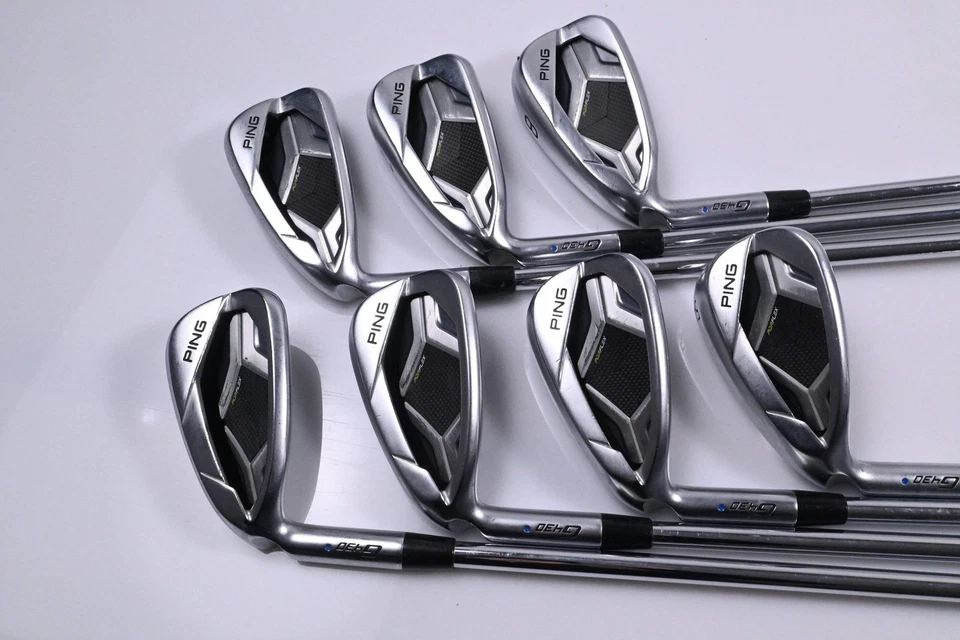 Left Hand Ping G430 Irons / 6-PW+45°+54° / Blue Dot / Regular Flex Ping AWT 2.0 - Image 2 of 4