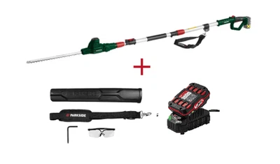 PARKSIDE 20V AKKU-TELESKOP-HECKENSCHERE MIT Akku &Ladegerät, PTHSA 20-LI D5, NEU