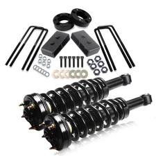 Front Complete Struts & 2.5" Front 1.5" Rear Leveling Lift Kit for Ford F150 2WD