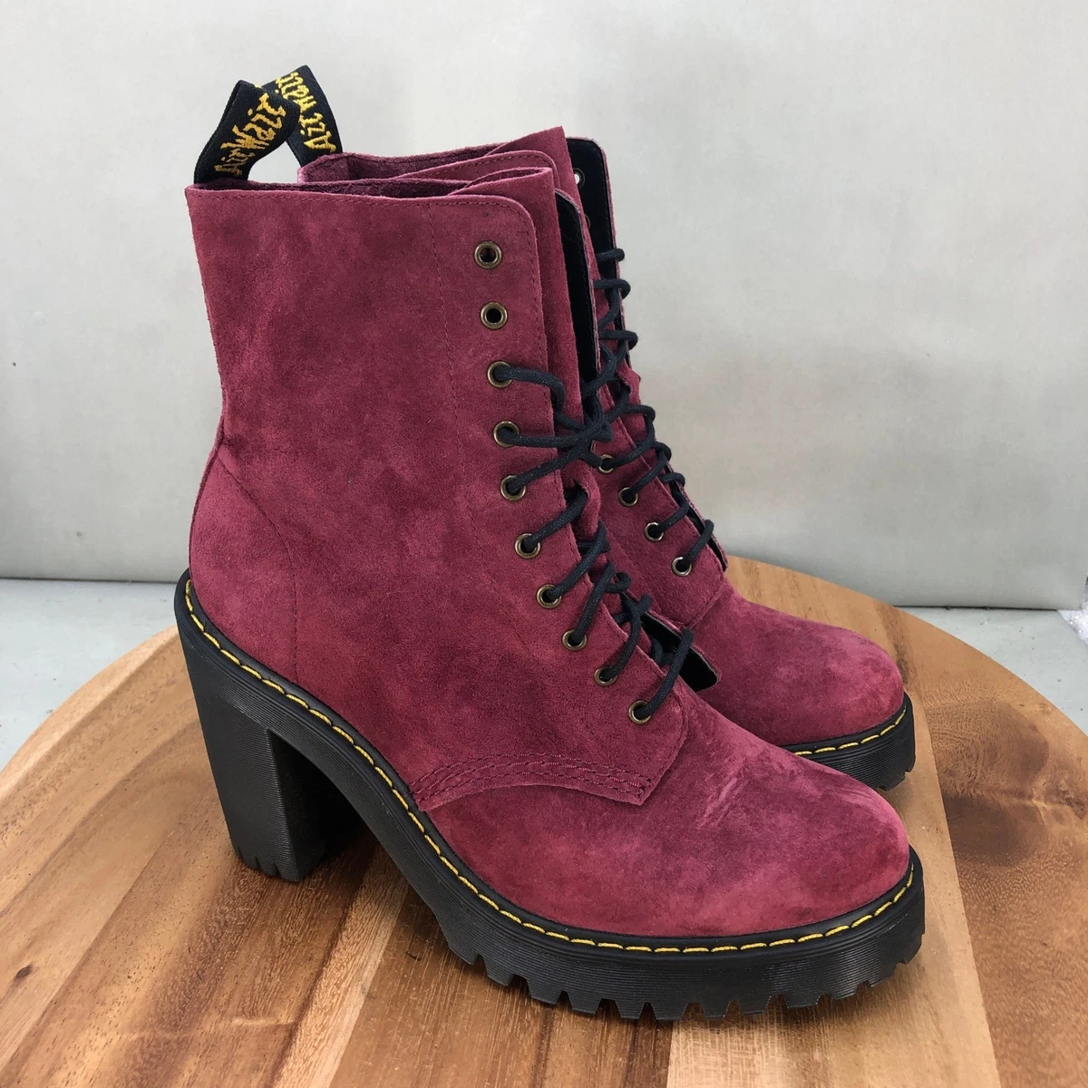 Dr. Martens Red High (3-3.9 in) Heel Height Boots for Women for