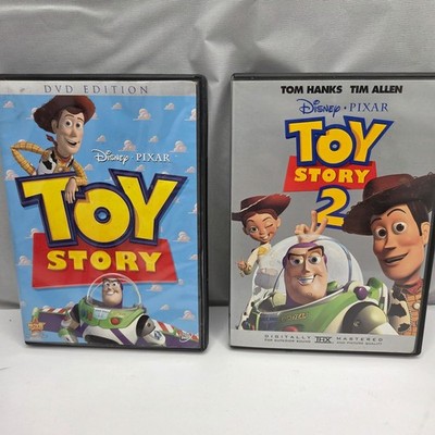 Toy Story 1 & 2 DVD Bundle Set Woody Buzz Lightyear Kids Movies