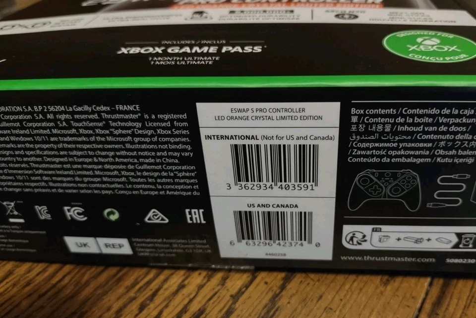 Thrustmaster XBOX eSwap S Crystal Pro Wired Controller Series X S, One Orange - Image 4 of 4