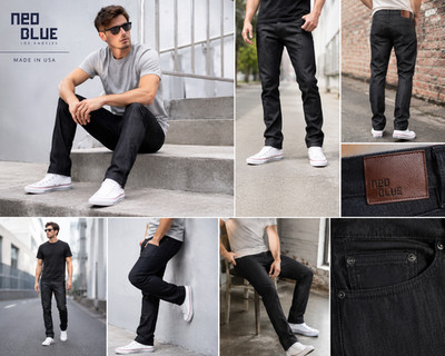 Neo Blue Los Angeles Men s Black Jeans Made in USA Denim Pants Size (30-38)