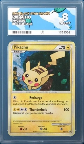 Pikachu HGSS03 Black Star Promo Holo 2010 Heartgold & Soulsilver Ace 8