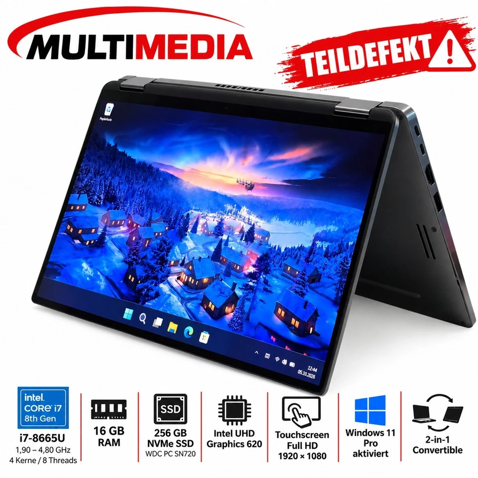 Dell Latitude 7400 2-in-1 · i7-8665U · 16GB · 256GB, Foto 2 von 5