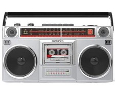 Classic 80s Style Retro Boombox Cassette Player Recorder with AM/FM/SW Radio