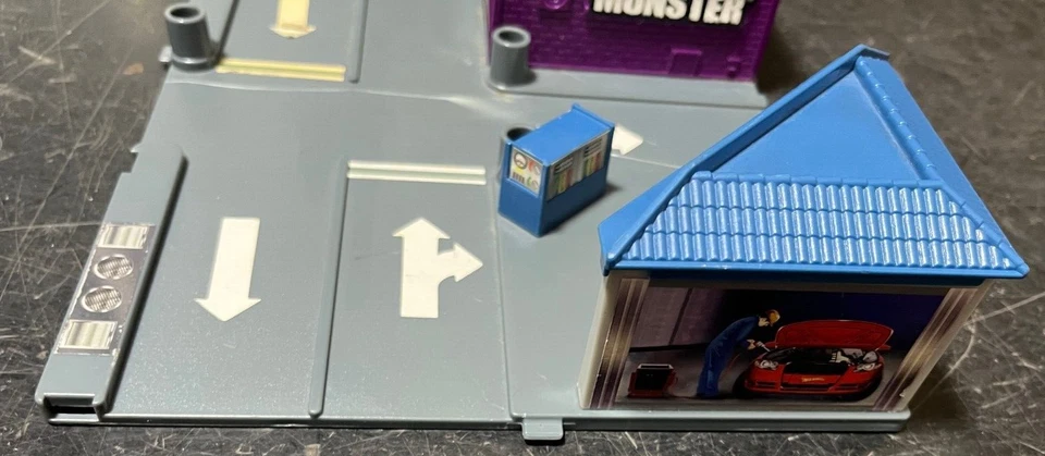 Bonito juego de café púrpura bloque único Hot Wheels Mega City 2007 1718UX! Foto 3 de 4