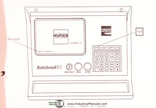 Hurco Autobend 5C Programming & Operations Manual Year (Vintage 1987) - Picture 5 of 5