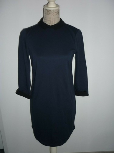 Robe Vero Moda Bleu Marine – Taille XS – Jamais Portée – Coupe Moulante Au Genou