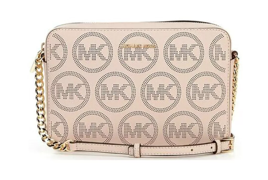 jet set large logo crossbody bag pink