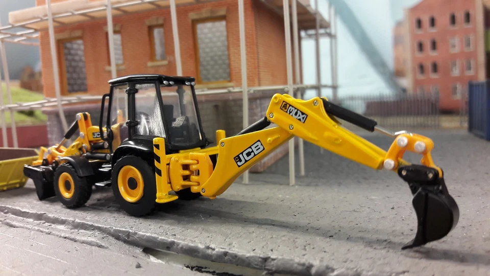 JCB 3CX ECO Excavator Digger 1:76 OO/00 Oxford Hornby Bachmann Scenecraft Model - Image 3 of 4