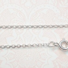 Sterling Silver Chain Bracelet Necklace Anklet Figaro Curb Belcher Trace 6"-30"