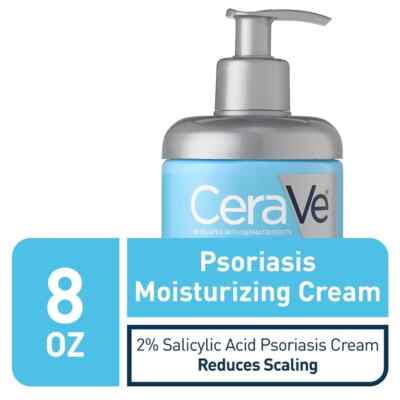 CeraVe Moisturizing Cream for Psoriasis Treatment | Fragrance Free | 8 Oz