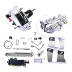 8" Chrome Brake Booster Cylinder Disc / Drum Kit for Chevrolet Impala 1958-1964