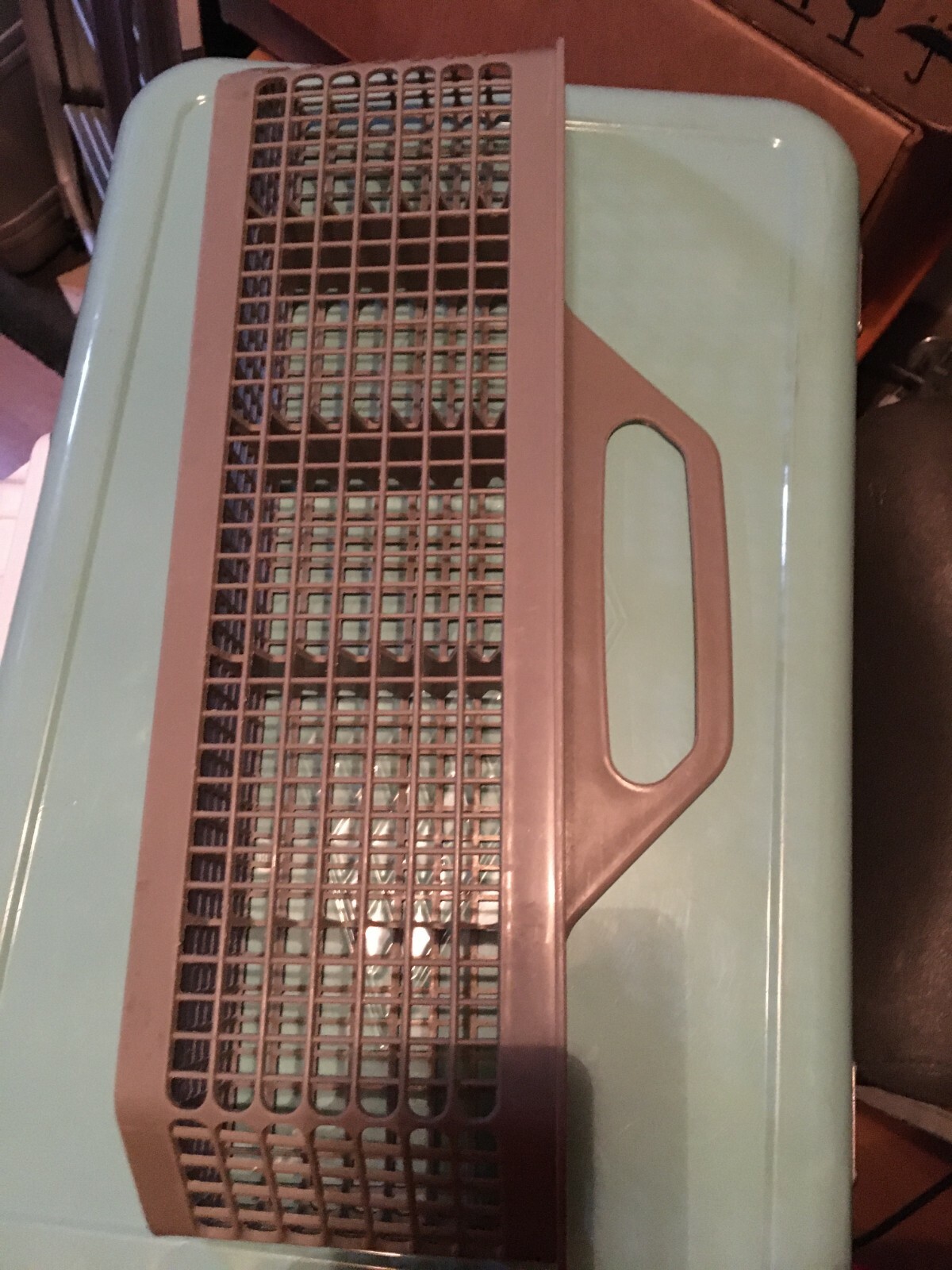 ge dishwasher silverware basket in door