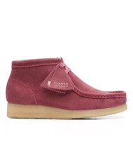 Clarks Originals Ladies Rose Pink Suede Leather Wallabee Boots UK 3.5 D EU 36