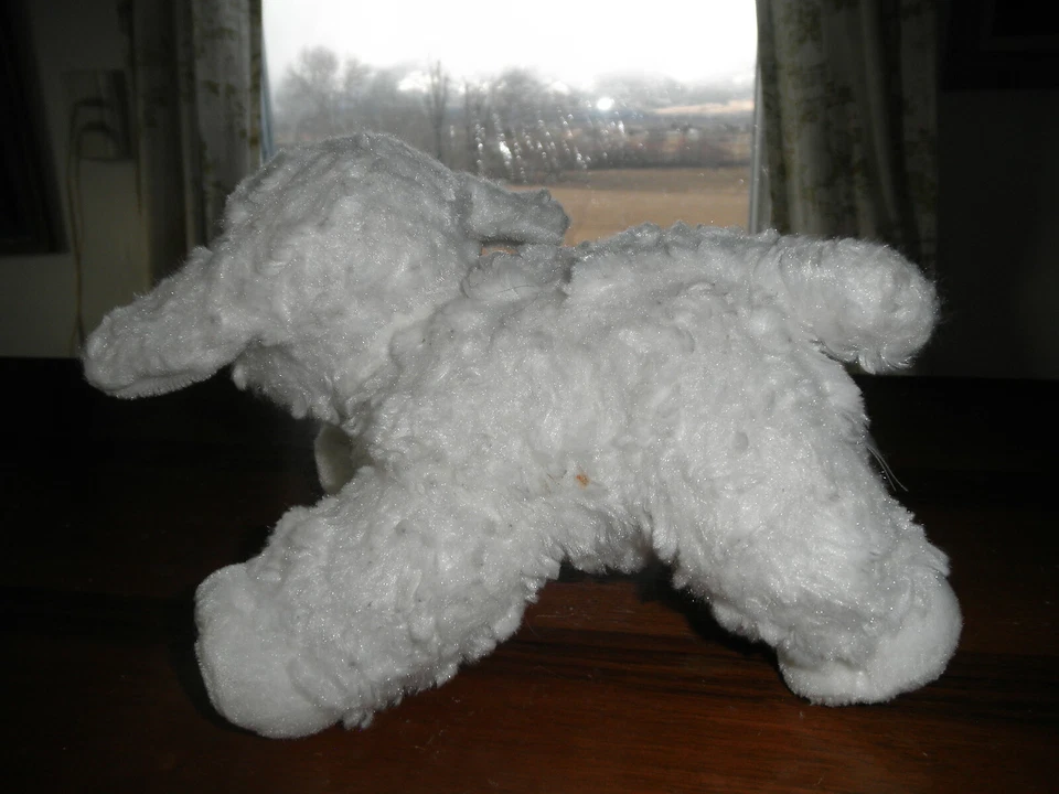 Lindo Sonajero Bebé Bebé Suave Peluche Animal Winky Blanco Cordero Oveja Juguete Foto 3 de 4