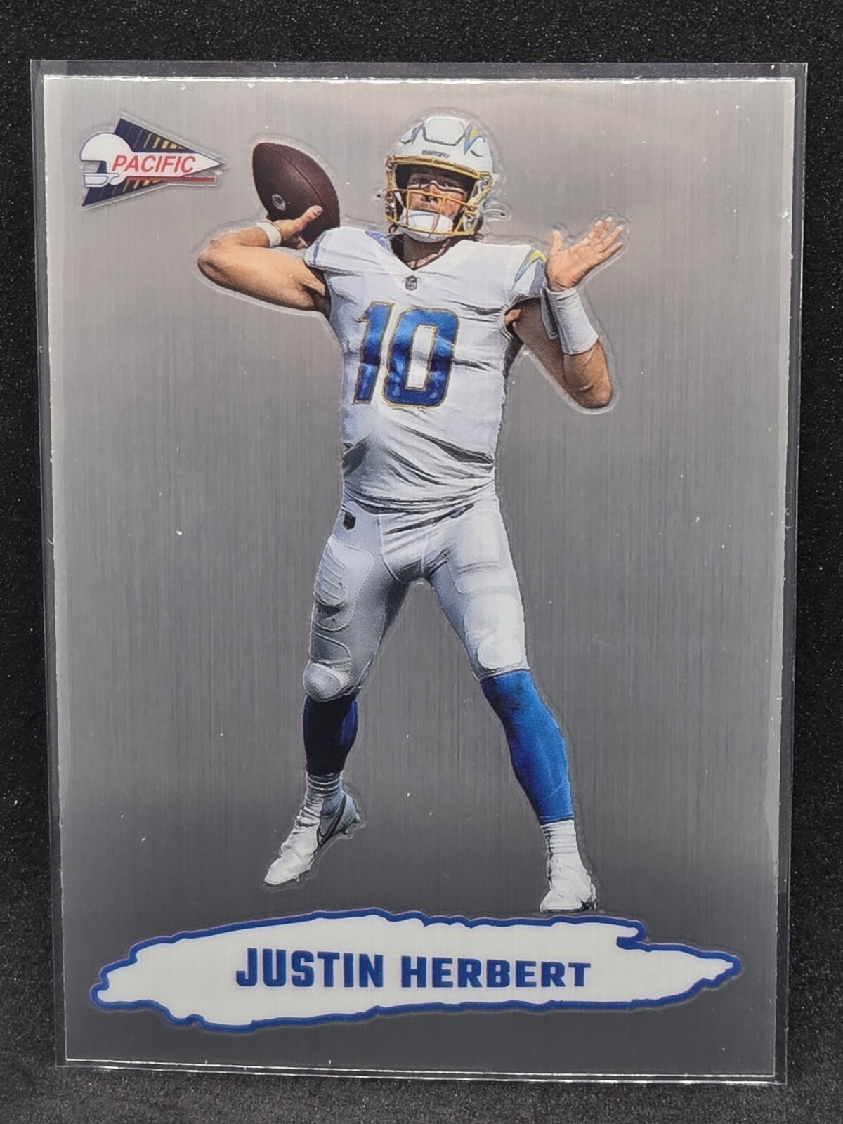 Justin Herbert 2022 Panini Zenith Pacific Silver Prizm SP #PAC-3 Chargers