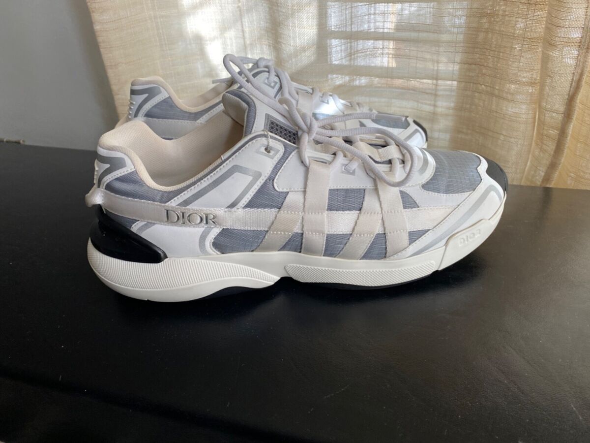 Christian Dior B24 RUNTEK 43-10 rubber shoes white grey Christian Dior B24 RUNTEK 43-10 rubber shoes white grey