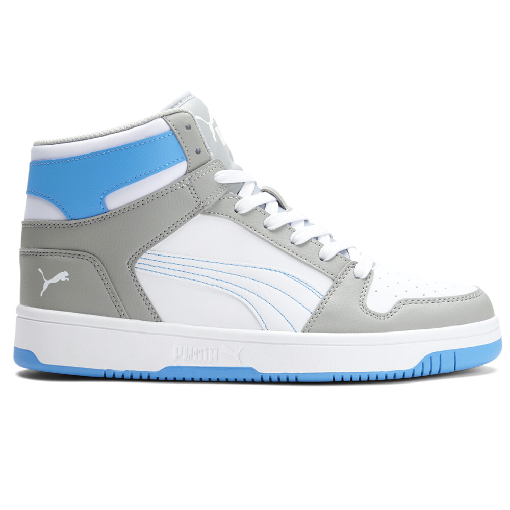 Puma Rebound Layup Lace Up  Mens Grey Sneakers Casual Shoes 369573-28