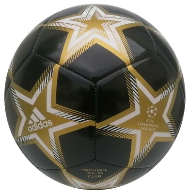 Adidas Finale 21 Trainingsball UEFA Champions League Sterne schwarz-gold Ball
