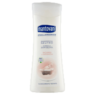 x6 MANTOVANI  Bagnodoccia Ipoallergenico Extra Delicato Baby 400ml Multipack