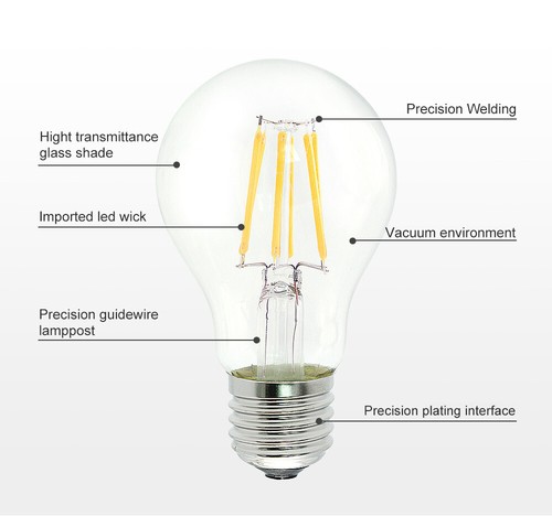 2W 4W 6W Vintage G45 LED Filament Globe Bulb E27 Screw Base Light 3000K-6000K - Picture 2 of 12