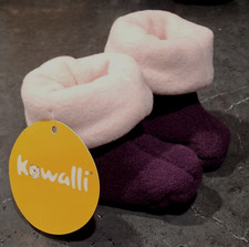 Kowalli Infant SnuggleBoots Iced Plumb Purple w/ Pink Size 0-6 Months Polyester
