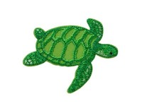 BüGelbild Applikation AufnäHer Patch Recycl-Patch SchildkröTe 6,0 X 5,5 Cm