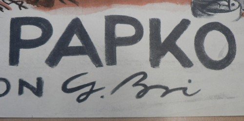 GERHARD BRINKMANN = G. BRI (Karikatur) E. PAPKO. farb. PLAKAT ca. 40x60 cm,~1950 - Bild 7 von 20