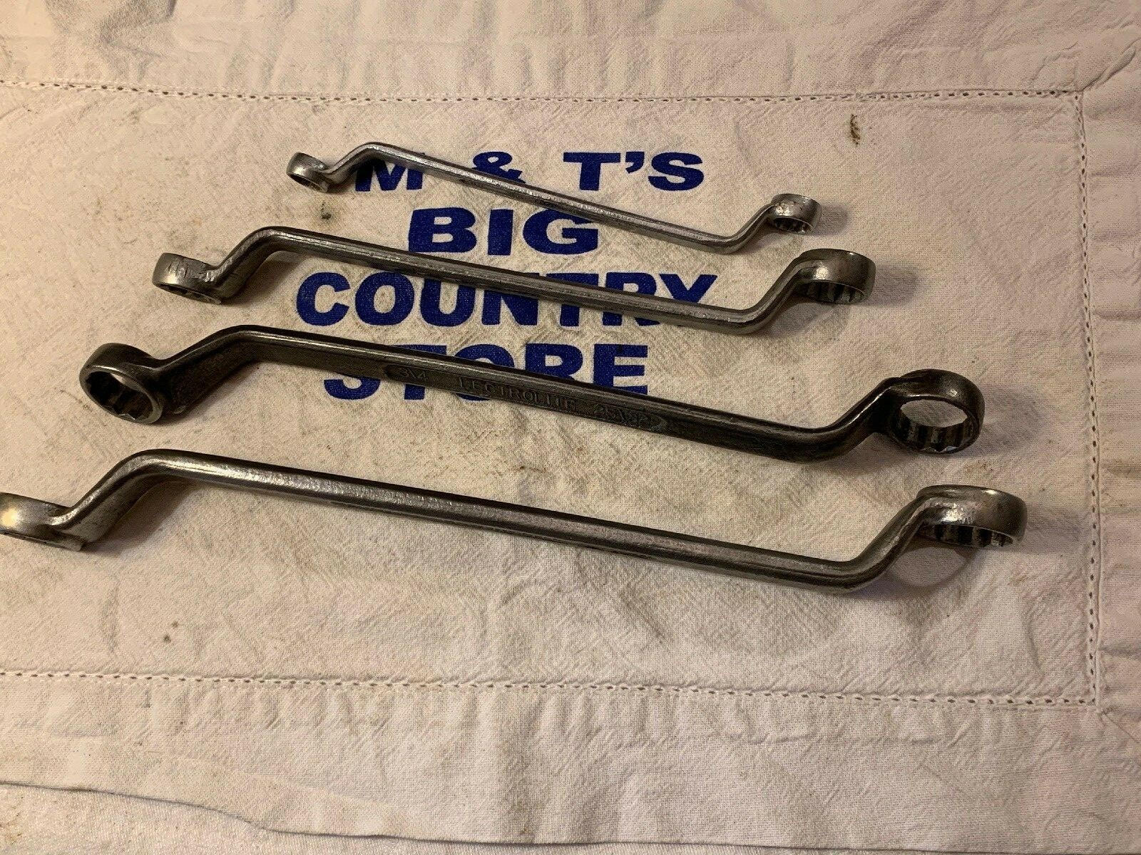 Tru Fit 4pc 12 Point Deep Offset Box Wrench Set Made in USA