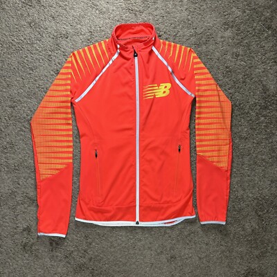 New Balance Full Zip Beacon Glow Women's Coral Jacket Size Women's