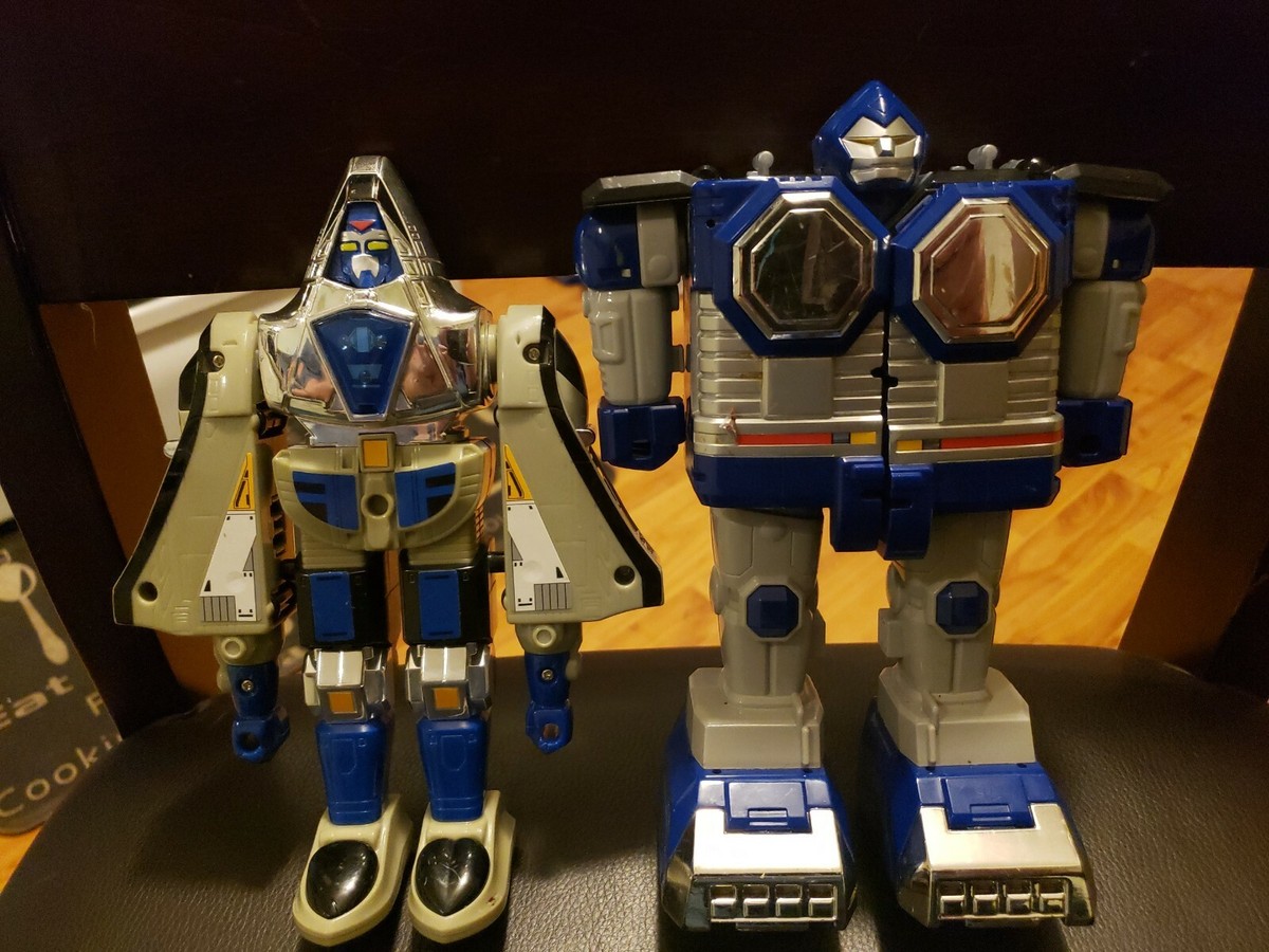 VINTAGE Power Rangers Lost Galaxy Blue Gorilla Zord & Time Force