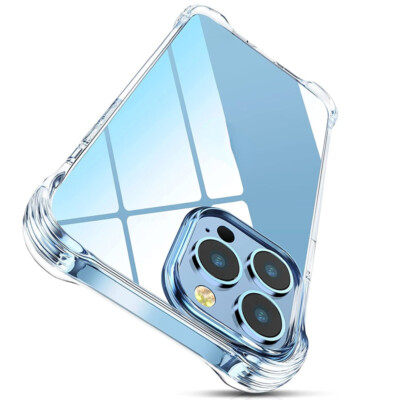 CLEAR CASE For iPhone 14 13 11 12 Pro Max 7 8 SE X Shockproof Gel Phone Cover