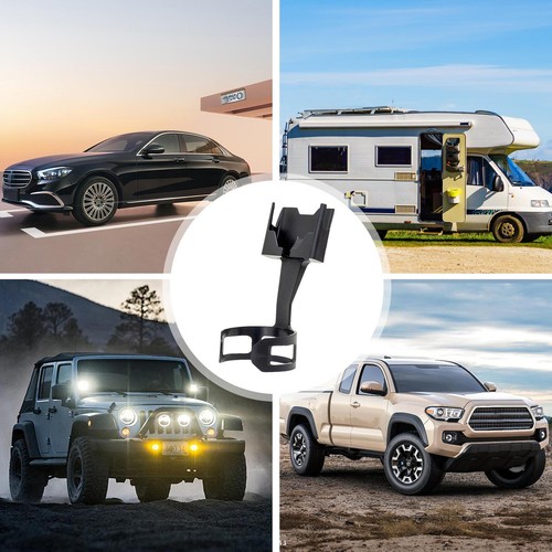 Car Cup Holder Mount W/ Phone Holder Car Table Organized Drink For Car-Truck - Photo 10 sur 10