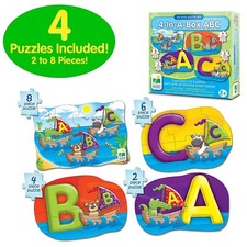 My First Puzzle Set - 4-In-A-Box ABC Puzzles by The Learning Journey