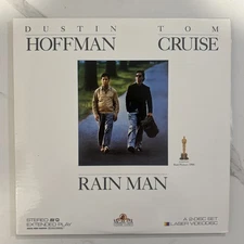 Rain Man Laserdisc 2 Disc Set Gatefold Tom Cruise Dustin Hoffman Vintage MGM UA