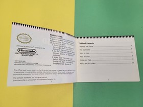 Original Nintendo NES Orb 3D Manual Instruction Booklet *ONLY*