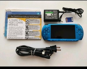  Sony PSP 3000 BLUE 16GB Good Condition